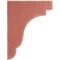 Ekena Millwork 5 1/4"W x 8 1/2"D x 11"H Bedford Wood Vintage Decor Bracket, Salvage Red BKTWD05X09X11BERD - alternate 2